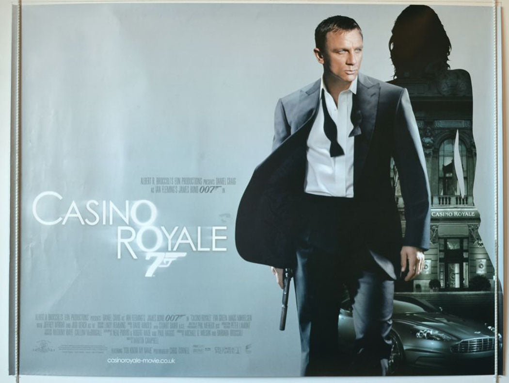 007 : Casino Royale  Original Quad Movie Poster  