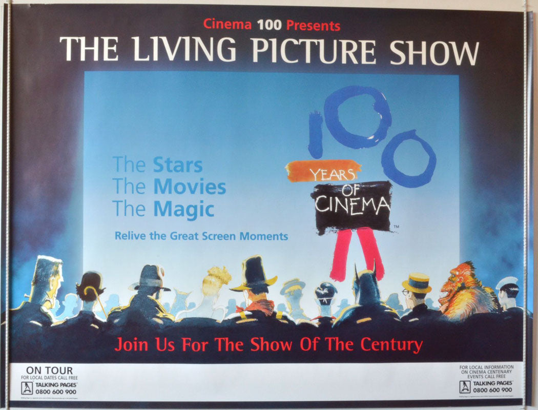 100 Years Of Cinema :The Living Picture Show  Original British Quad Poster - Movie Poster