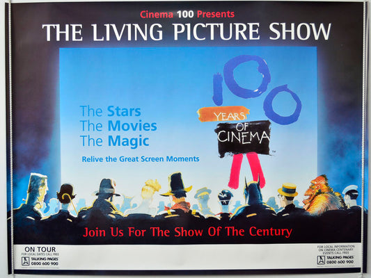 100 Years Of Cinema :The Living Picture Show   Original British Quad Poster - Movie Poster