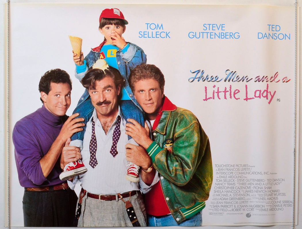 Three Men And A Little Lady Original British Quad Poster - Movie Poster