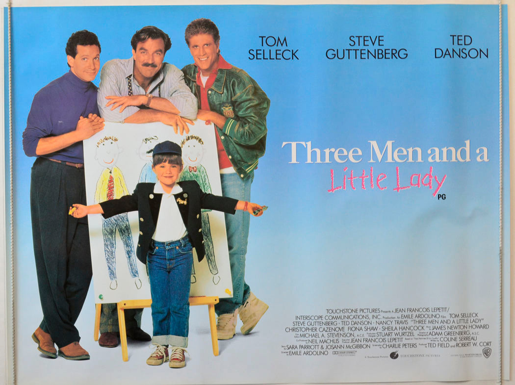 Three Men And A Little Lady  (Version 2)   Original British Quad Poster - Movie Poster