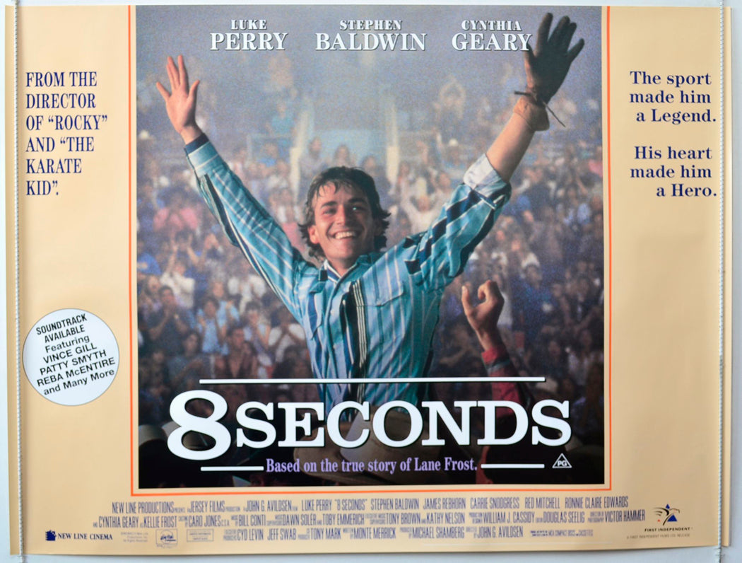 8 Seconds Original British Quad Poster - Movie Poster