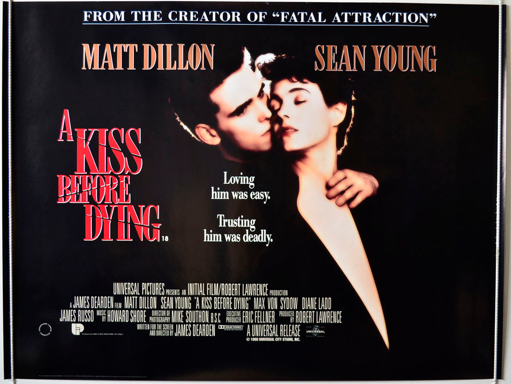 A Kiss Before Dying   Original British Quad Poster - Movie Poster