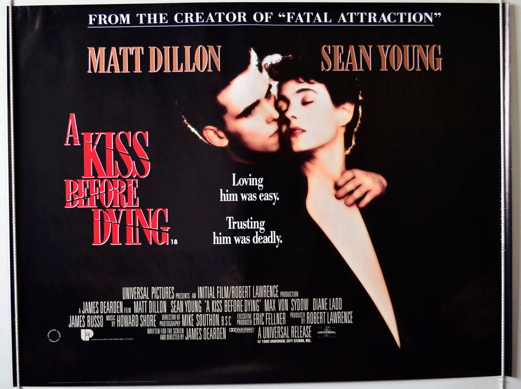 A Kiss Before Dying   Original British Quad Poster - Movie Poster