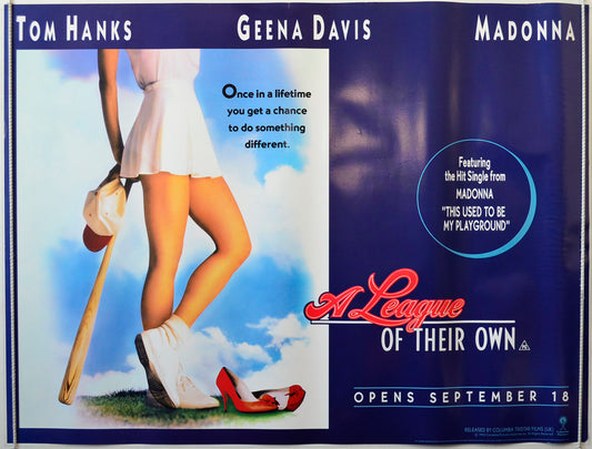 A League Of Their Own Original British Quad Poster - Movie Poster