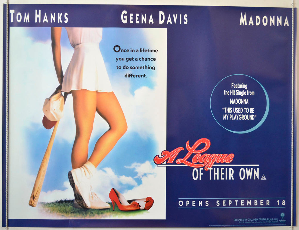 A League Of Their Own Original British Quad Poster - Movie Poster