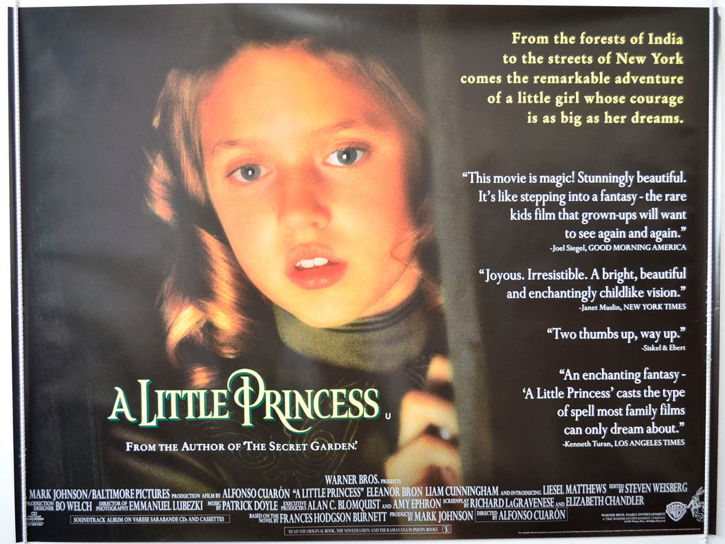 A Little Princess   (Quotes Version)  Original British Quad Poster - Movie Poster