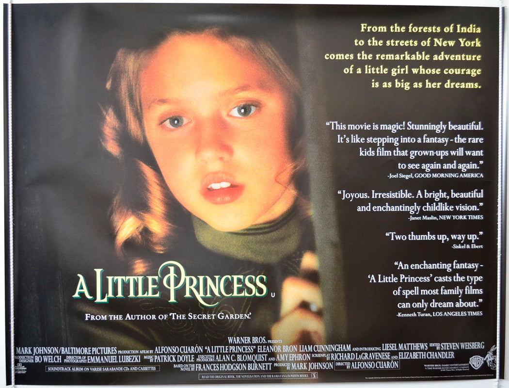 A Little Princess   (Quotes Version)  Original British Quad Poster - Movie Poster