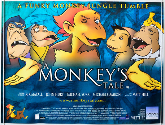 A Monkey's Tale Original British Quad Poster - Movie Poster