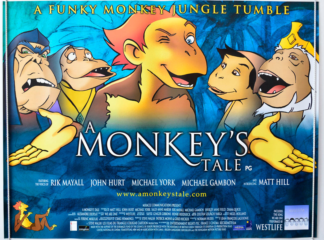 A Monkey's Tale Original British Quad Poster - Movie Poster