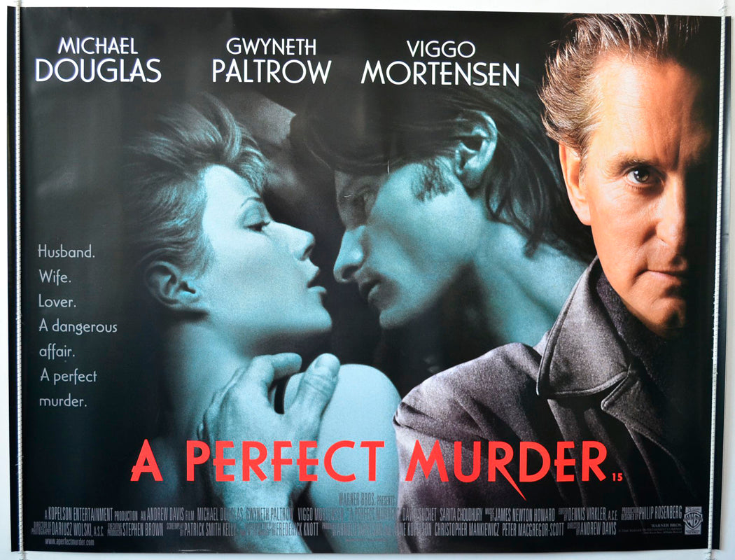 A Perfect Murder   Original British Quad Poster - Movie Poster