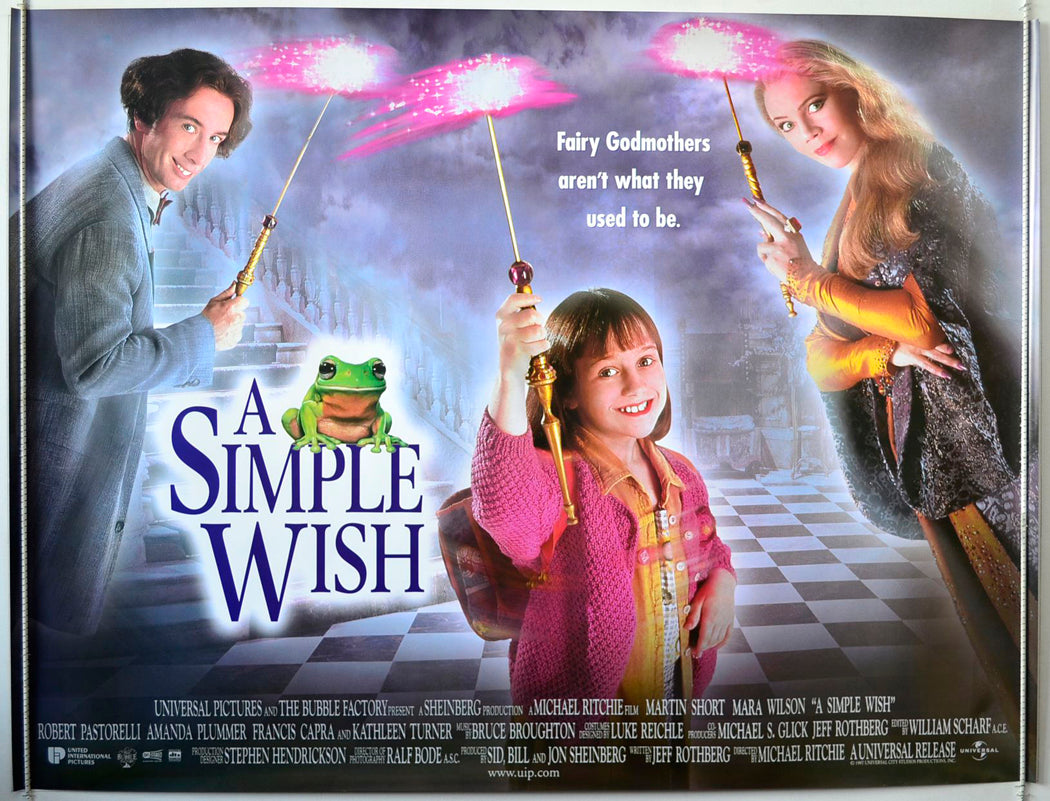 A Simple Wish   Original British Quad Poster - Movie Poster