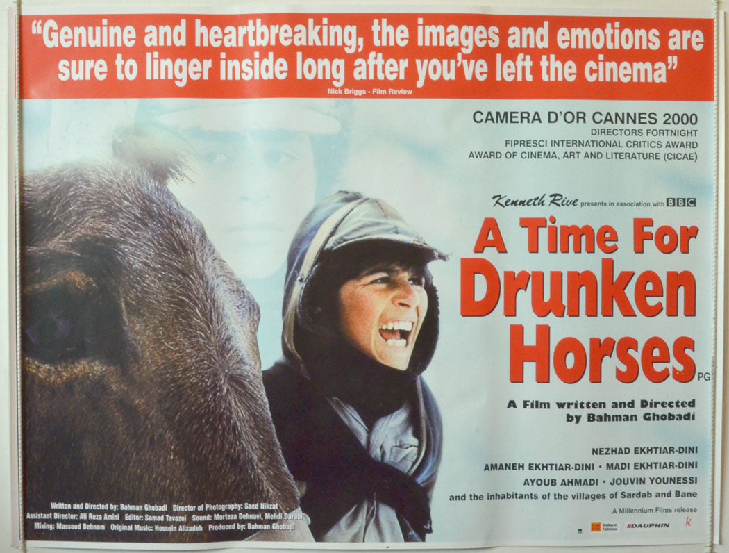 A Time For Drunken Horses   (a.k.a. Zamani barayé masti asbha) Original British Quad Poster - Movie Poster