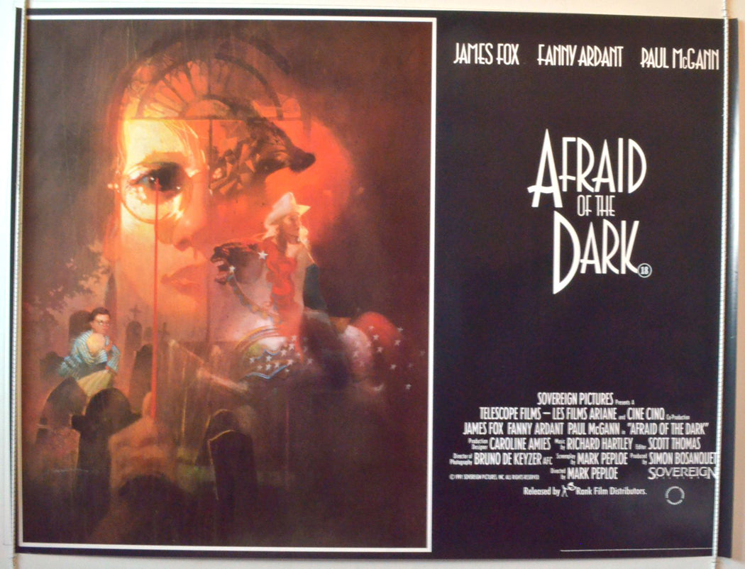 Afraid Of The Dark   Original British Quad Poster - Movie Poster