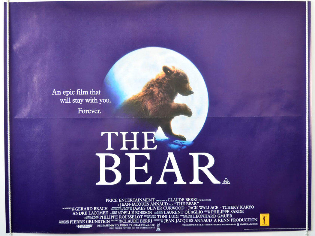 The Bear   Original British Quad Poster - Movie Poster