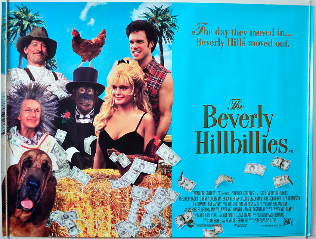 The Beverly Hillbillies   Original British Quad Poster - Movie Poster