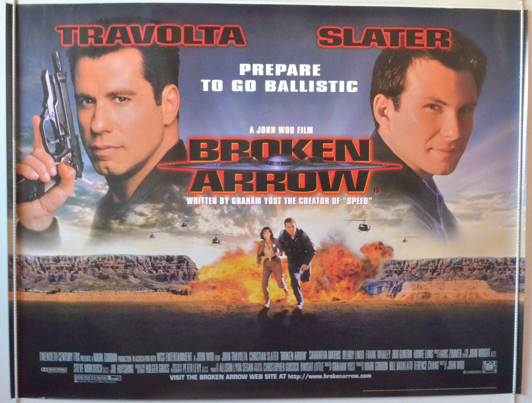 Broken Arrow   Original British Quad Poster - Movie Poster