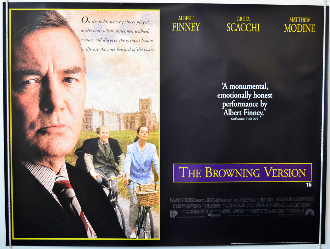 The Browning Version Original British Quad Poster - Movie Poster