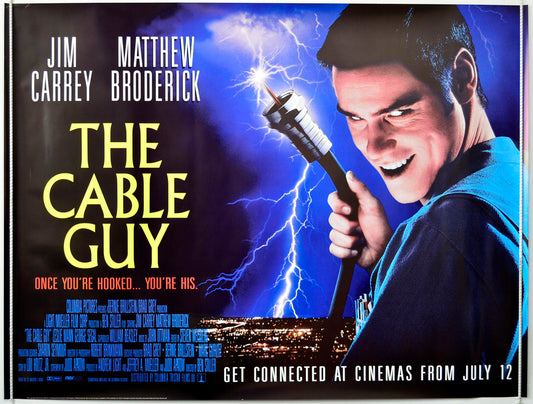 The Cable Guy  (Teaser / Advance Version)   Original British Quad Poster - Movie Poster