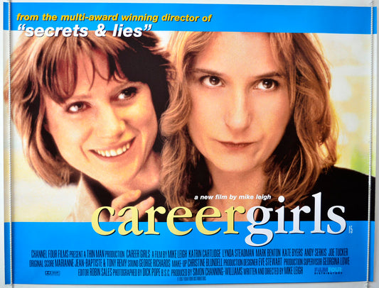 Career Girls Original British Quad Poster - Movie Poster