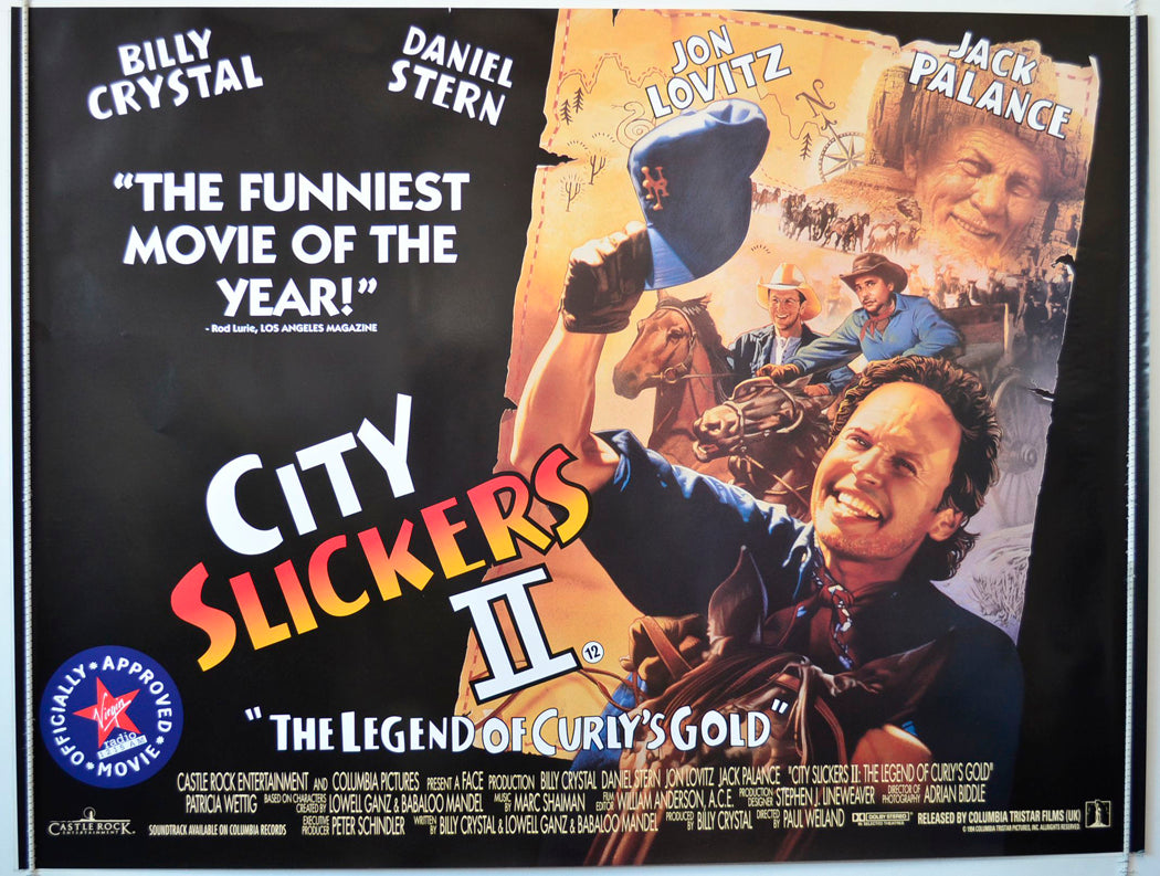 City Slickers II : The Legend Of Curly's Gold   Original British Quad Poster - Movie Poster