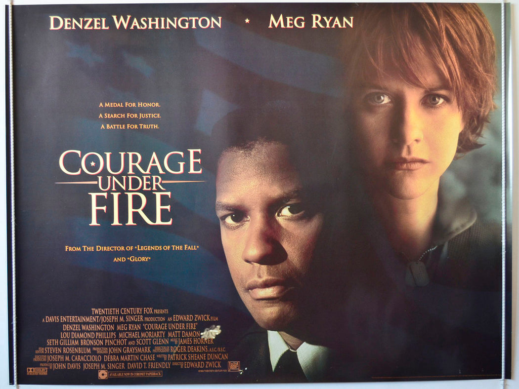 Courage Under Fire Original British Quad Poster - Movie Poster