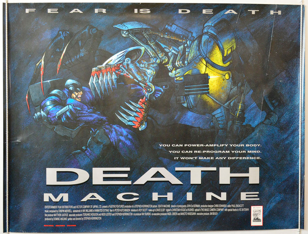 “Death Machine” Original British Quad Poster - Movie Poster – pastposters