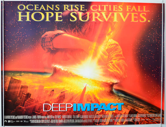 Deep Impact Original British Quad Poster - Movie Poster