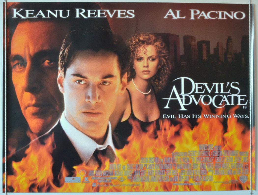 The Devil's Advocate  Original British Quad Poster - Movie Poster