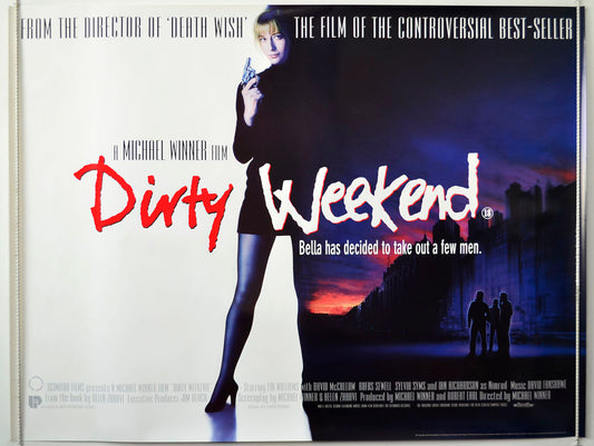 Dirty Weekend   Original British Quad Poster - Movie Poster