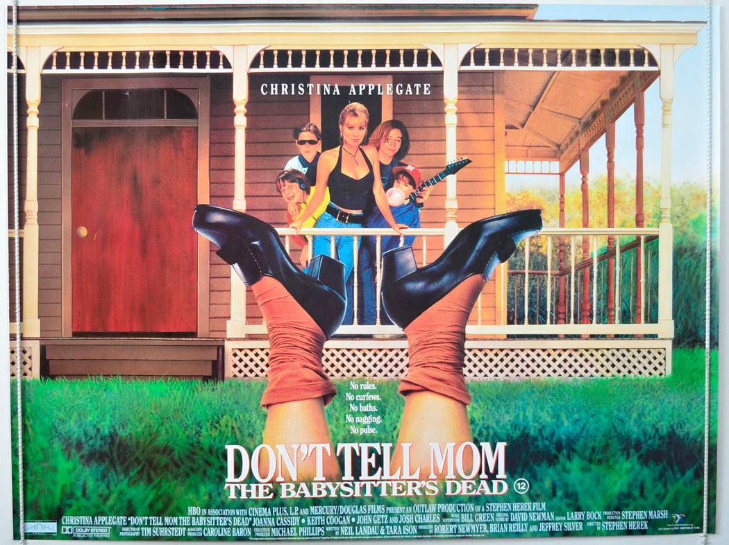 Don't Tell Mom The Babysitter's Dead   Original British Quad Poster - Movie Poster