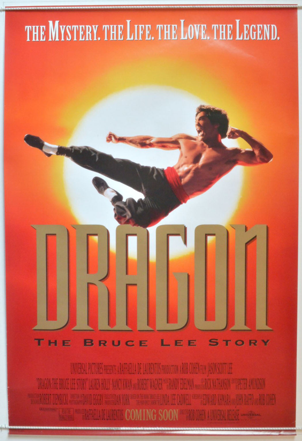 Dragon : The Bruce Lee Story  Original One Sheet Poster - Movie Poster