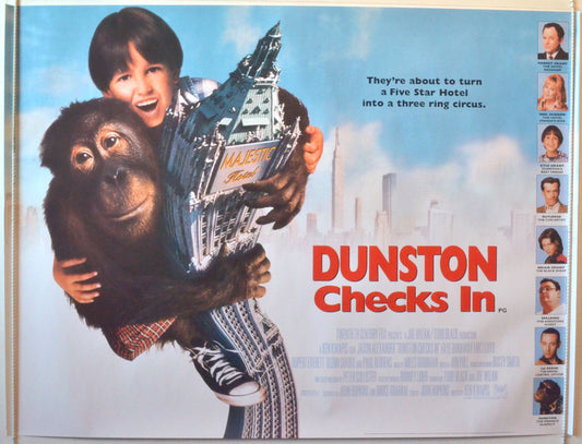 Dunston Checks In   Original British Quad Poster - Movie Poster