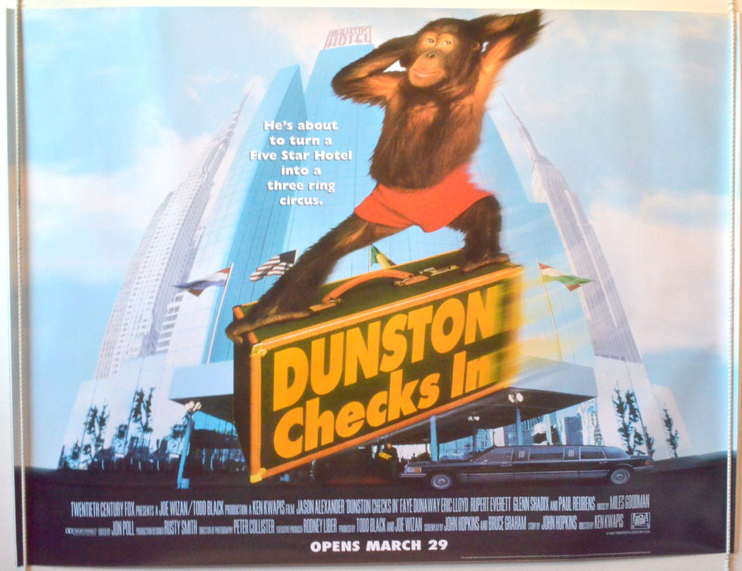 Dunston Checks In  (Teaser)   Original British Quad Poster - Movie Poster