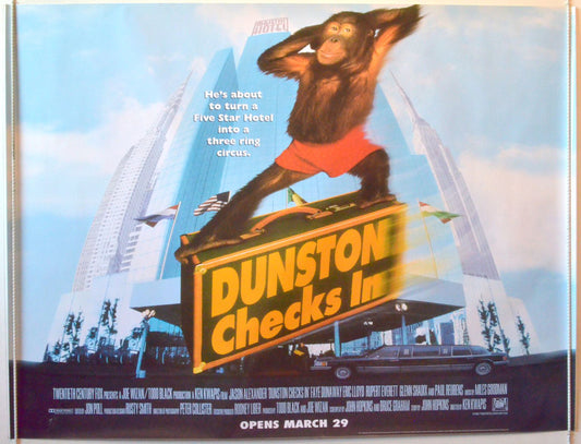 Dunston Checks In  (Teaser)   Original British Quad Poster - Movie Poster