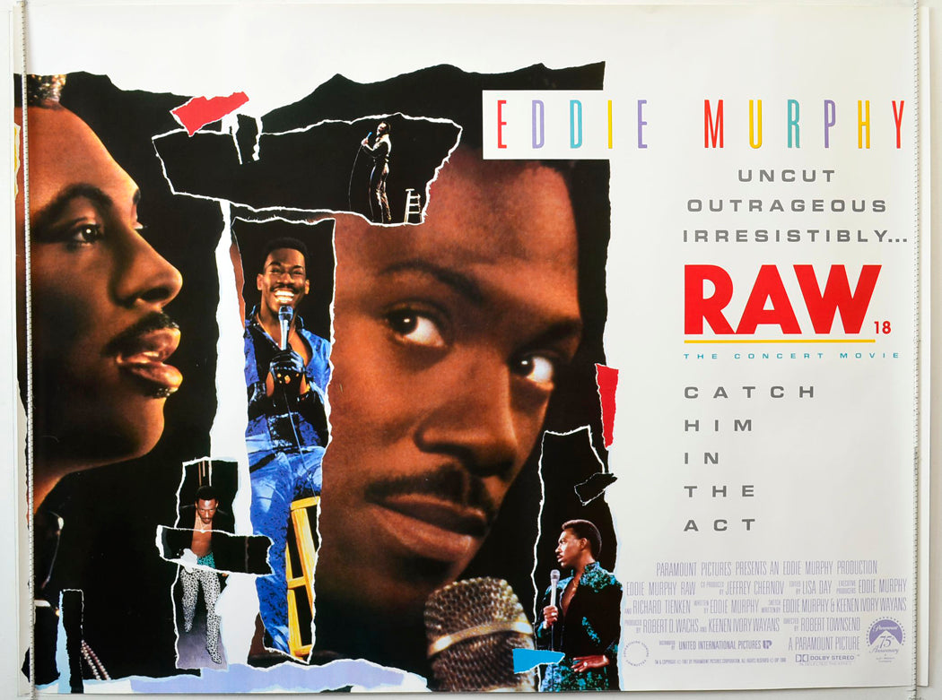 Eddie Murphy : Raw Original British Quad Poster - Movie Poster