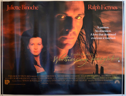 Emily Bronte's Wuthering Heights Original British Quad Poster - Movie Poster