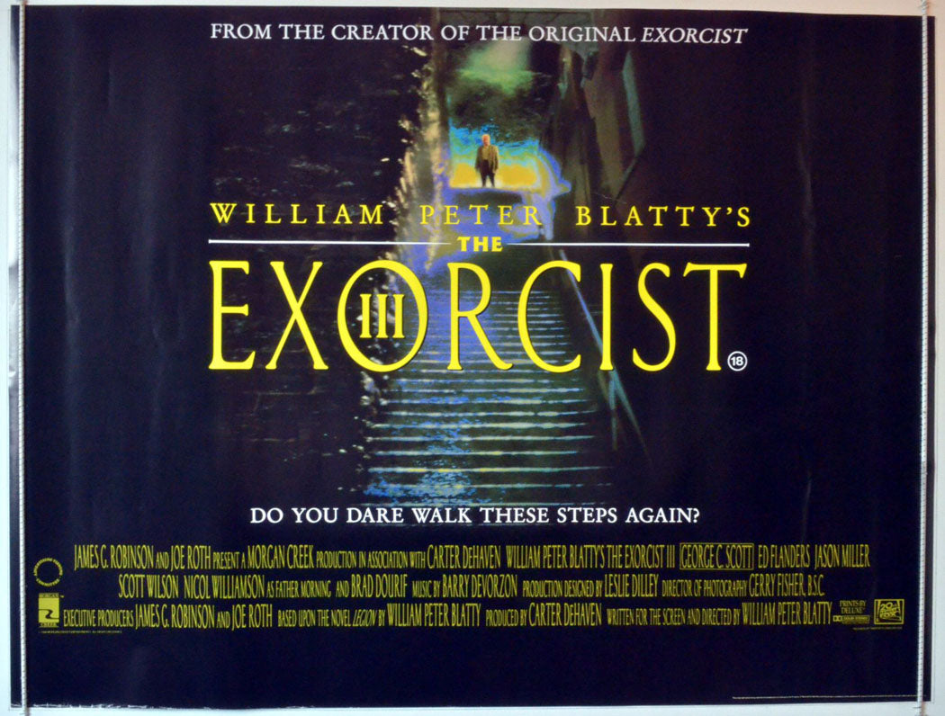 The Exorcist III  Original British Quad Poster - Movie Poster