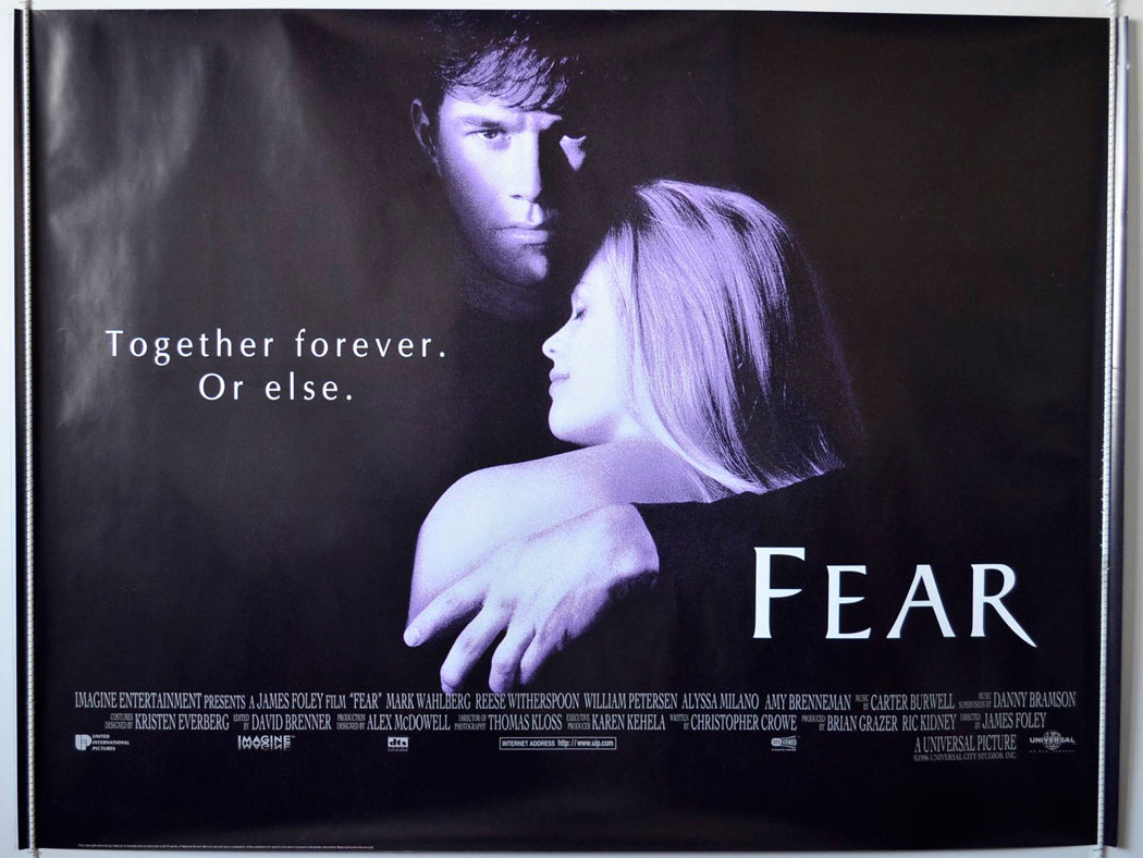 Fear   Original British Quad Poster - Movie Poster