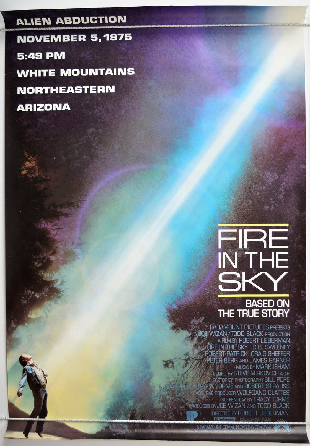 Fire In The Sky   Original USA Subway One Sheet Poster - Movie Poster