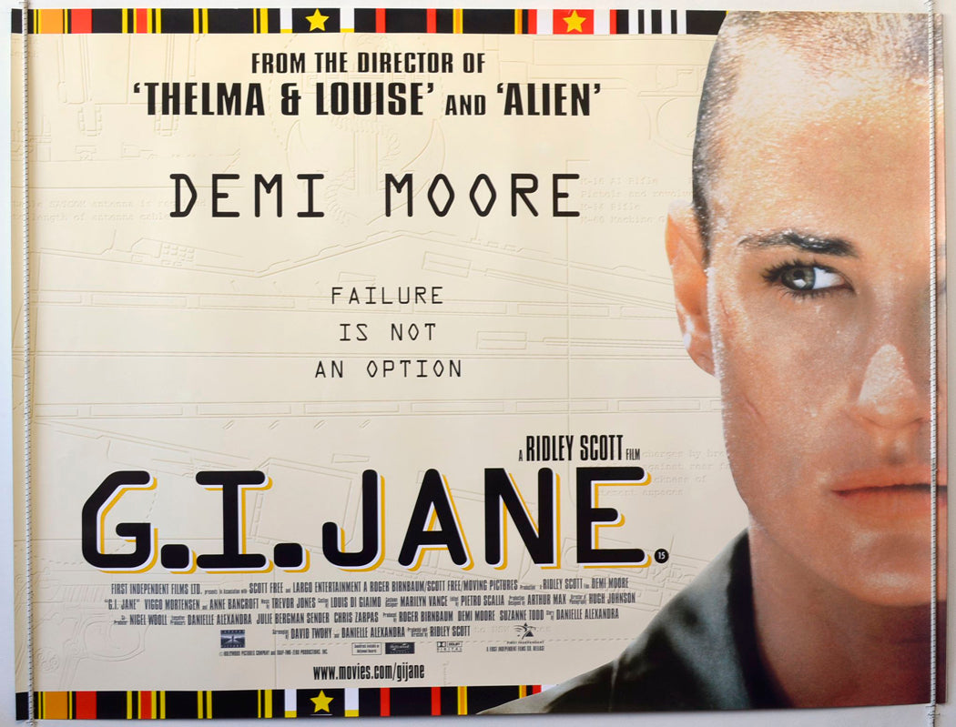 G.I. Jane Original British Quad Poster - Movie Poster