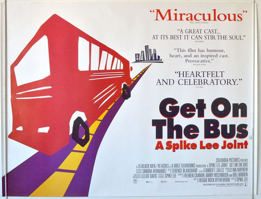 Get On The Bus  Original Quad Movie Poster  