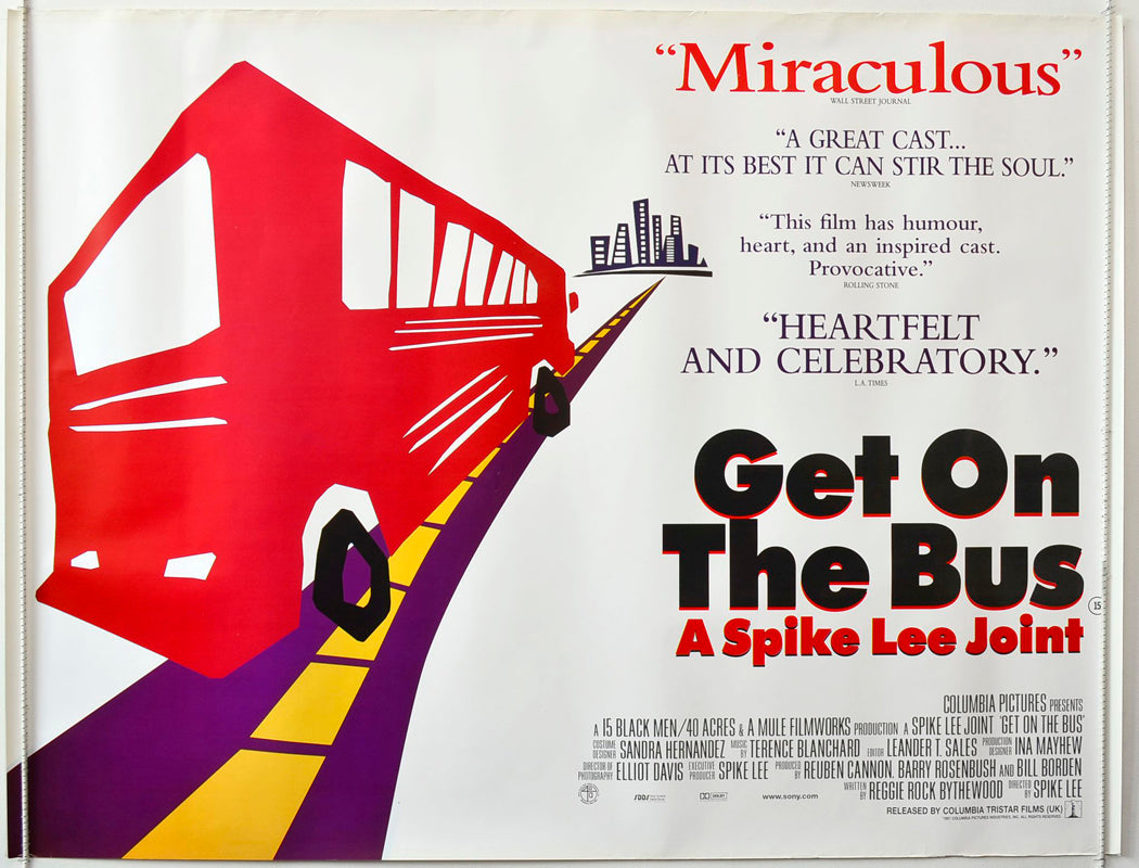 Get On The Bus Original British Quad Poster - Movie Poster