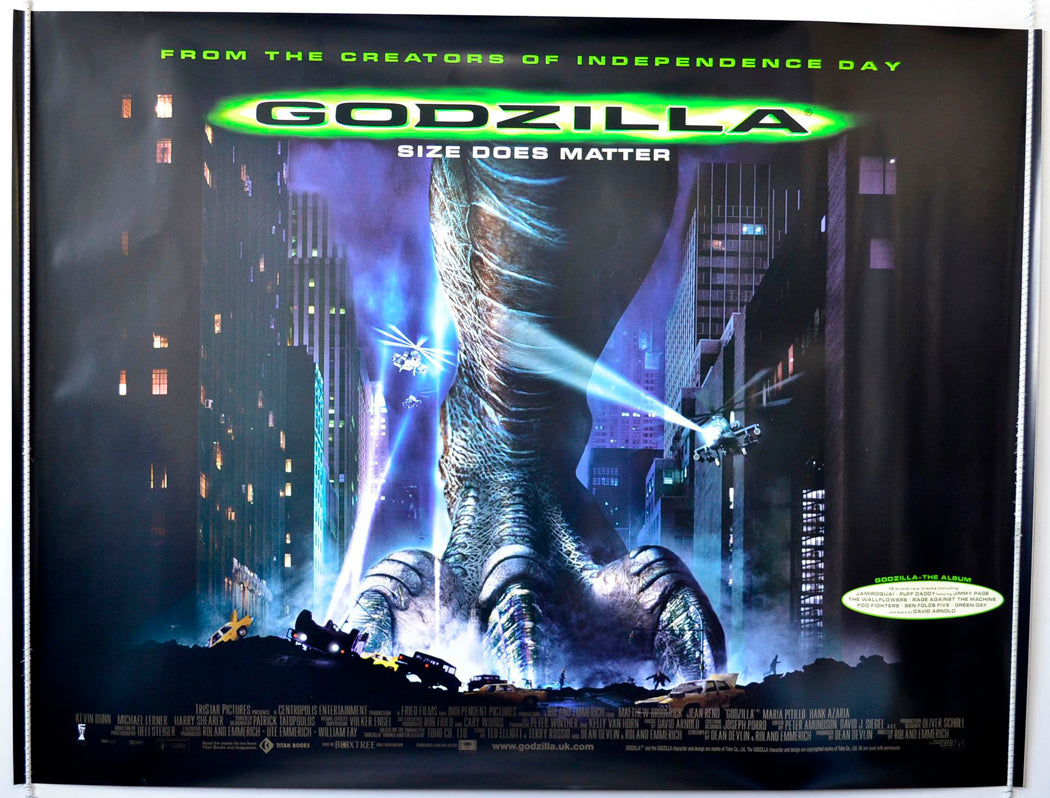 Godzilla   Original British Quad Poster - Movie Poster