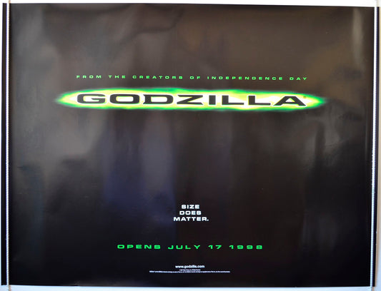 Godzilla   (Teaser / Advance Version)  Original British Quad Poster - Movie Poster