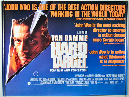 Hard Target  (Quotes Version)   Original British Quad Poster - Movie Poster