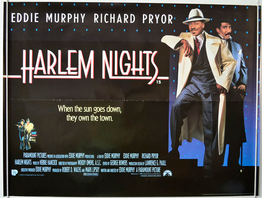 Harlem Nights   Original British Quad Poster - Movie Poster