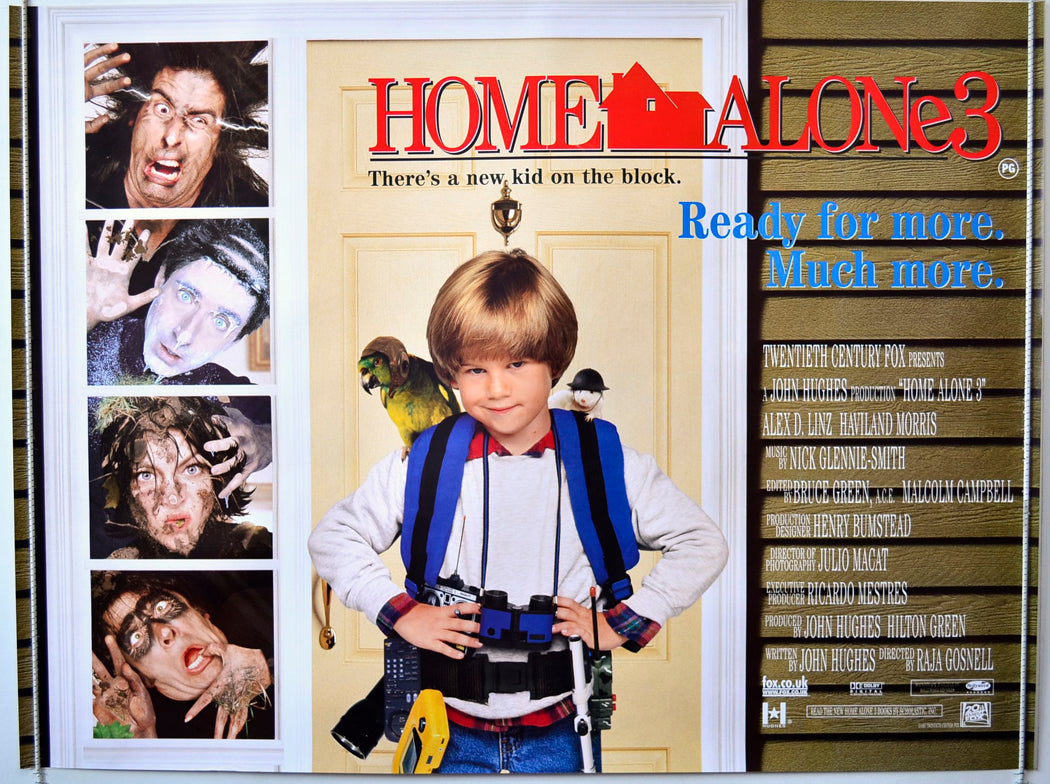 Home Alone 3 Original British Quad Poster - Movie Poster