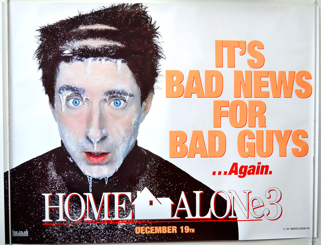 Home Alone 3   (Teaser / Advance Version 1)  Original British Quad Poster - Movie Poster