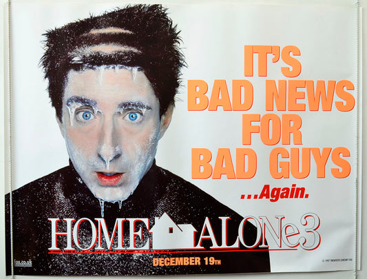 Home Alone 3   (Teaser / Advance Version 1)  Original British Quad Poster - Movie Poster